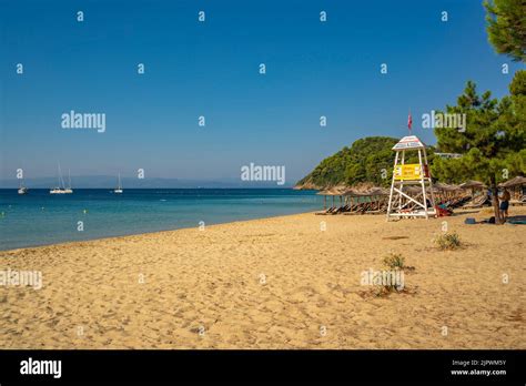 View Of Koukounaries Beach Skiathos Town Skiathos Island Sporades