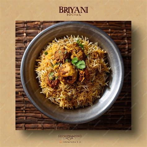 Biryani social media banner template | Premium AI-generated image