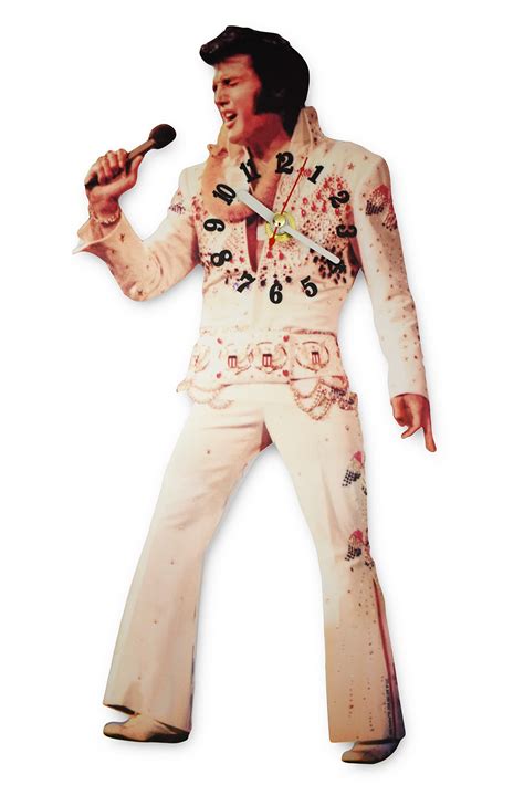 Elvis Clock Swinging Legs White Jumpsuit En 2024