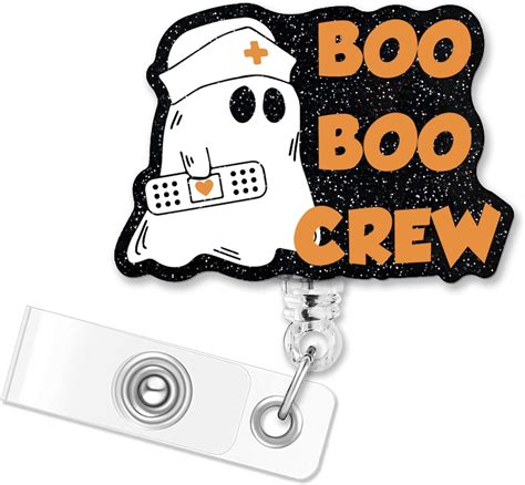 Amazon ERHACHAIJIA Boo Boo Crew Funny Halloween Ghost Retractable