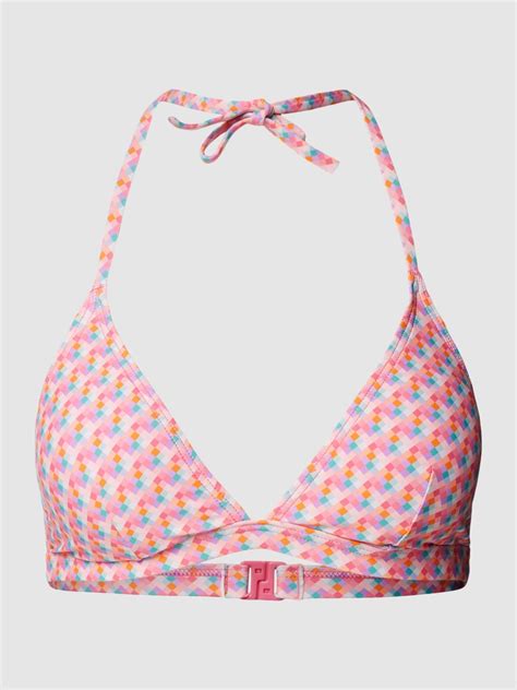 Esprit Bikini Oberteil Mit Allover Muster Pink Online Kaufen