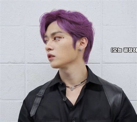 Purple Hair Lee Know — Purple Hair Hair Icon Lilac Hair