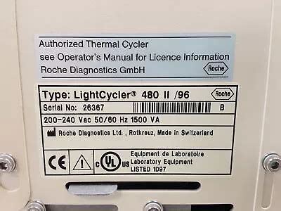 Roche Lightcycler Ii Pcr Real Time Grelly Uk