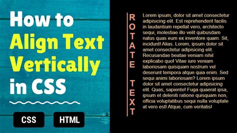 How To Align Text Vertically In Css Write A Text Vertically In Html