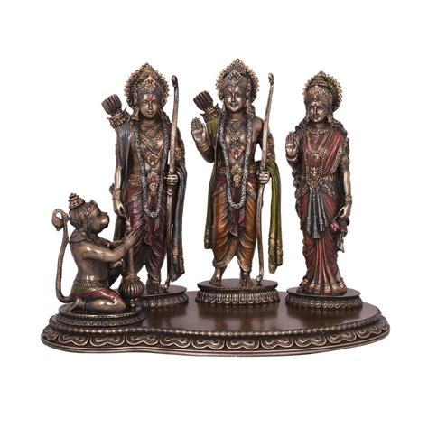 Buy Mishtienterprises Bronze Finish Lord Ram Darbar Statue Religious