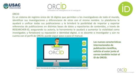 Manual Crear Perfil Y Editar En Orcid Ppt