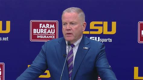 New Lsu Football Coach Brian Kelly Gives Press Conference Youtube