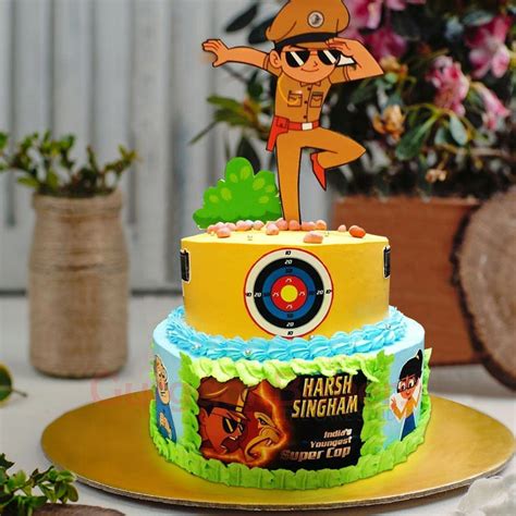 Order Large Little Singham Birthday Cake Online Gurgaon Bakers