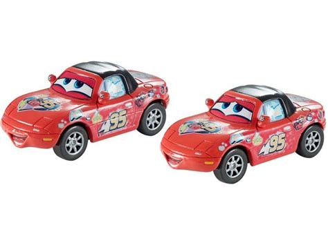 Carrinho Disney Pixar Carros Pack Ve Culos Superfan Mia E Superfan