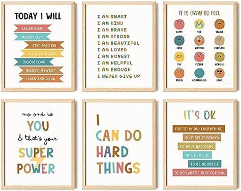 Amazon Gerrii Positive Affirmations Wall Decor Wooden