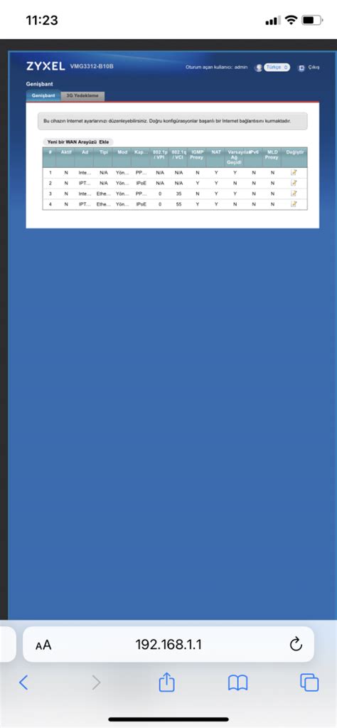 Zyxel Vmg B B Wan Profili Aktif Olmuyor Technopat Sosyal