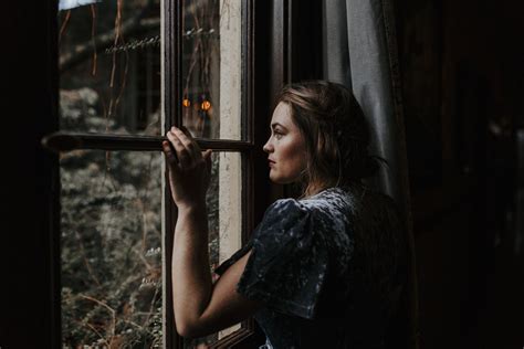 Moody Portrait Window Light Session At The Kennedy School Mcmenamins In