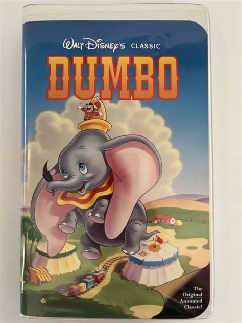 WALT DISNEY CLASSIC Dumbo Black Diamond Edition 024 VHS Tape 157 76