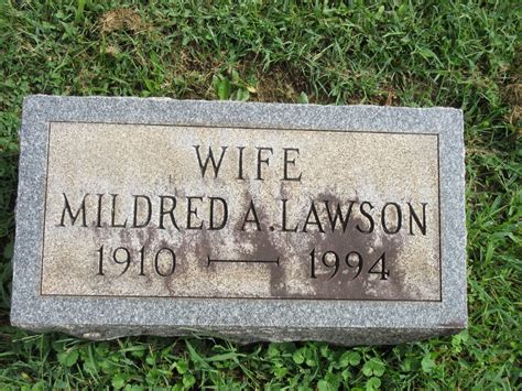 Mildred Anna Doll Lawson 1910 1994 Find A Grave Memorial