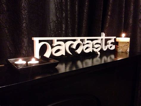 Sanskrit 'namaste' Rustic Wood Sign. Yoga Namaste Sign, Wall Hanging ...