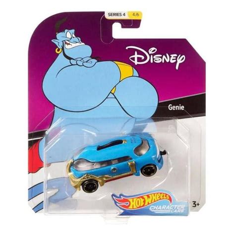 Carrinho Hot Wheels 1 64 Gênio Aladdin Disney Personagens Mattel Carrinho de Brinquedo