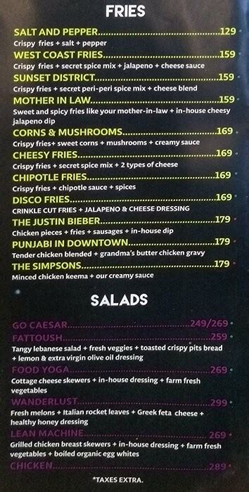 Menu Of Blackjack Punjabi Bagh New Delhi Magicpin