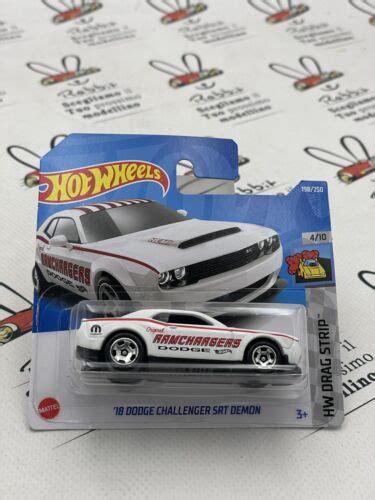 Die Cast 18 Dodge Challenger Srt Demon 4 10 Hw Drag Strip Hot