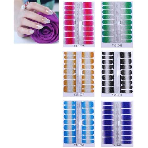 Autocollant Et Pochoir Pour Nail Art Ongles Feuilles Auto Adh Sif