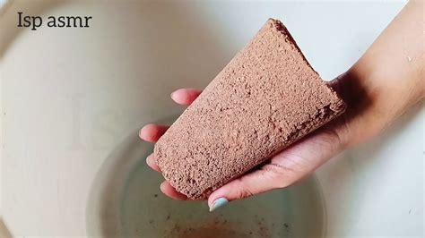 Asmr Crunchy N Dusty Red Dirt Glass Shapes Crumble In Water Paste