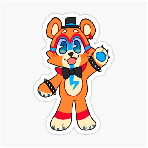 Glamrock Freddy Sticker For Sale By Fhark Redbubble