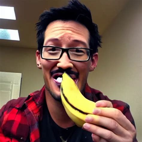 Markiplier Eating A Banana With Tiger Stripes Stable Diffusion Openart