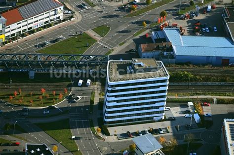 Luftbild Saarbrücken Büro und Unternehmensverwaltungs Hochhaus