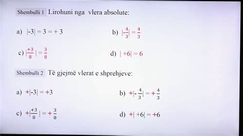 7 02 005 Java e parë Matematikë Vlera absolute e numrave me