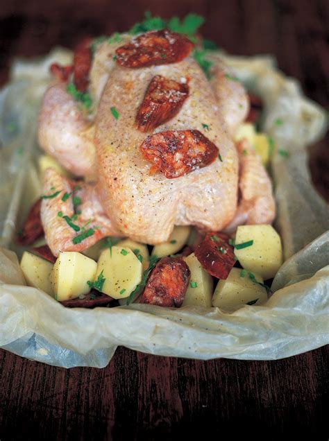 Spanish Roast Chicken Chicken Recipes Jamie Oliver Recipes Recipe