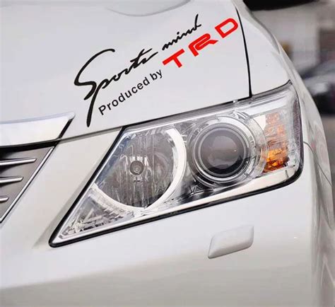 New Trd Racing Development Sports Classical Car Sticker Auto Styling Eyelids Decal For Toyota