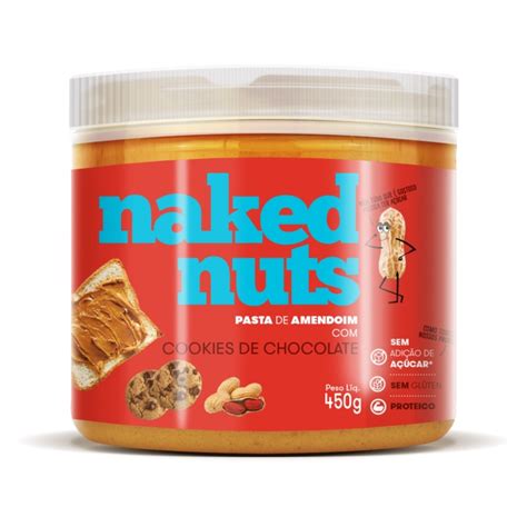 Pasta De Amendoim Cookies De Chocolate Naked Nuts 450g Shopee Brasil