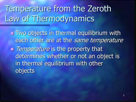 Zeroth Law Of Thermodynamics Thermal Equilibrium Physics