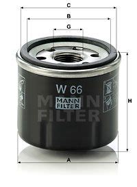 Oljefilter MANN FILTER W 66 AutoKing Se