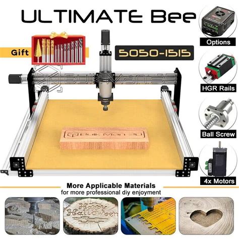 Ultimate Bee Cnc Router Machine Engraver Full Kit Ball Screw Quiet Transmission