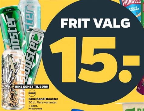 Faxe Kondi Booster Energidrik Netto Februar Alle Tilbudsavis