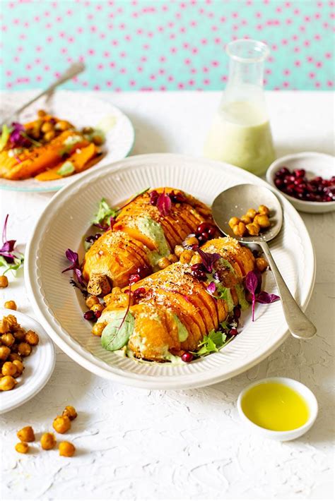 Vegan Hasselback Butternuts Crush Magazine Recipe Healthy Dishes