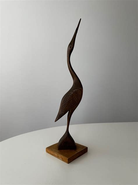 Escultura Gestileerde Houten Vogel 40 Cm Madeira Catawiki