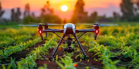 Premium Photo Drone Planting Seeds In Field Using Optimized Patterns