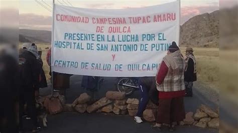 Putina Hoy Inicia Paro Indefinido En La Provincia De San Antonio De