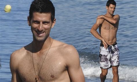 Novak Djokovic Shirtless As He Relaxes In Marbella 1 Week Before Wimbledon Daily Mail Online