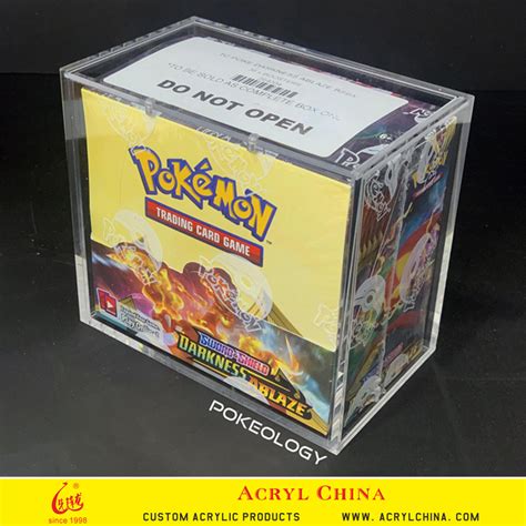 Pokemon Collection Elite Trainer Booster Box Acrylic Display Case