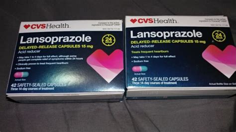 Cvs Lansoprazole 15mg Acid Reducer 42 Tabets Capsules 84 Total For Sale Online Ebay