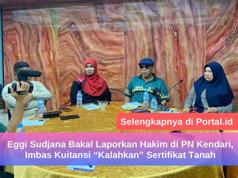 Eggi Sudjana Bakal Laporkan Hakim Di Pn Kendari Imbas Kuitansi