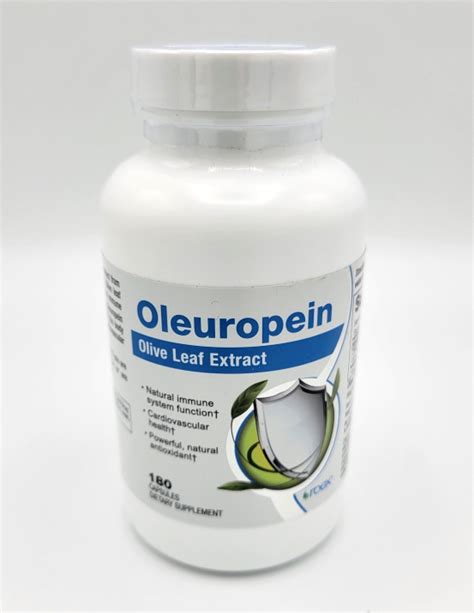 Roex Oleuropein Olive Leaf Dietary Supplements 180 Count For Sale