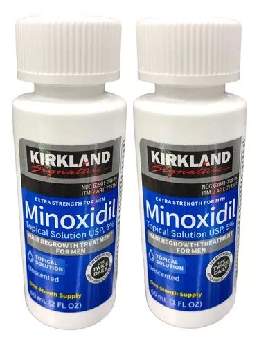 Minoxidil Kirkland Soluci N T Pica Meses De Tratamiento Mercadolibre