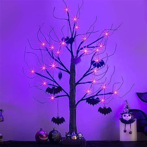 Amazon Efunly Pack Inch Halloween Black Spooky Tree With