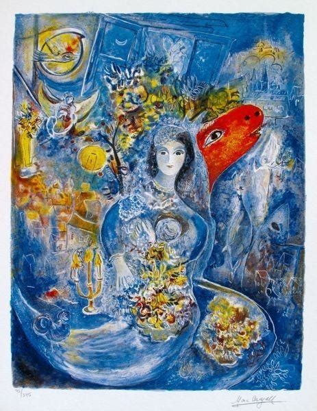 Marc Chagall Bella Limited Edition Facsimile Signed Small Giclee Lot