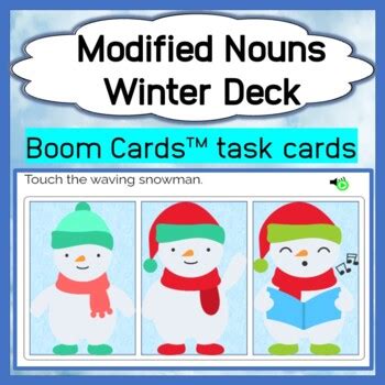 Modified Nouns Boom Cards Teaching Resources Tpt