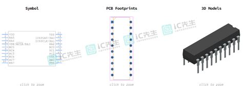 PIC16F1708 E P中文规格 符号图 原装供应 IC先生