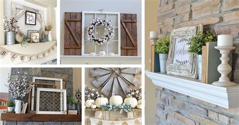 Create A Cozy Farm Style Fireplace Mantel 10 Inspiration Ideas That